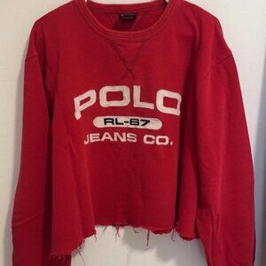 Vintage red Polo Ralph Lauren sweatshirt
